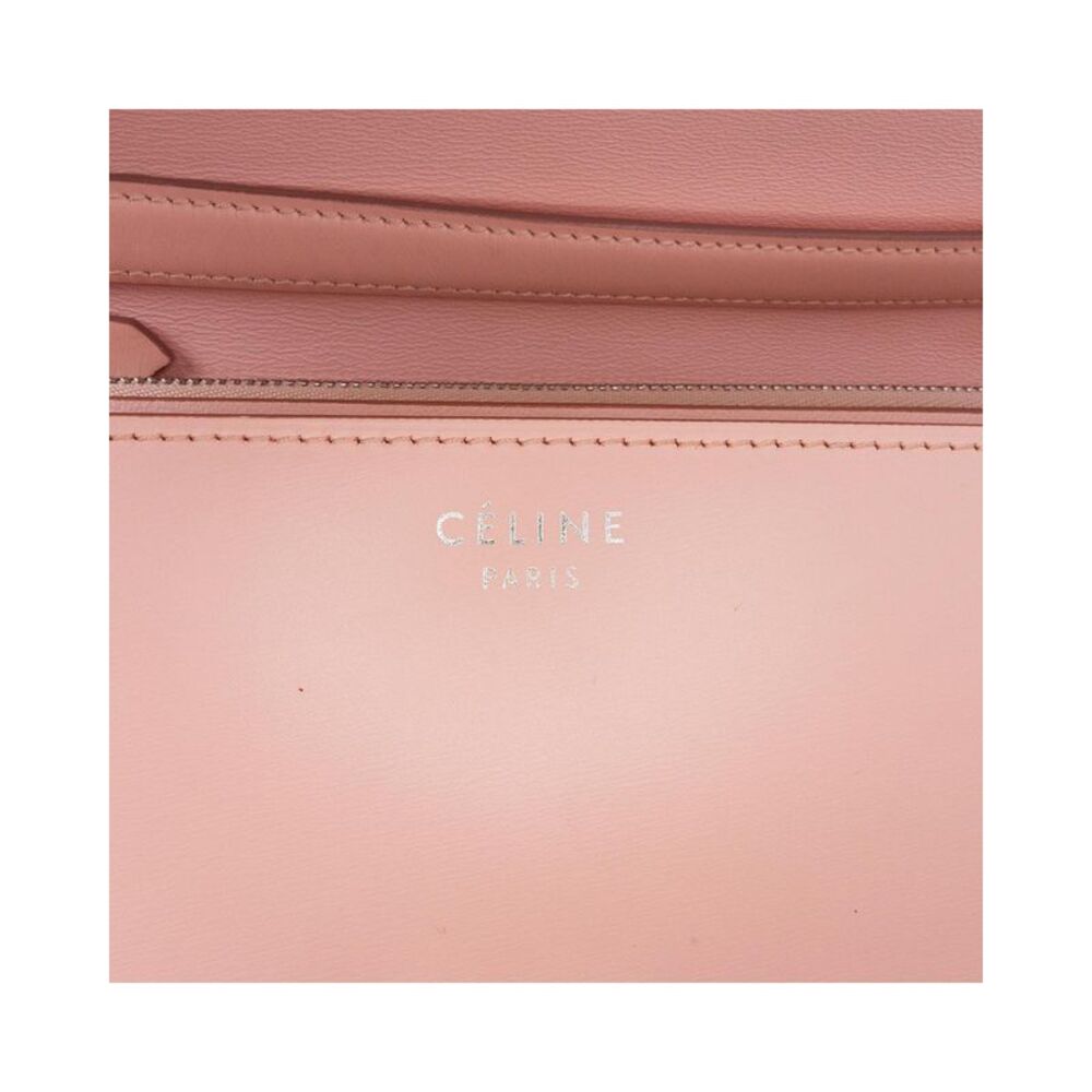 Pre Loved Celine Vintage Medium Calfskin Classic Box Women Pink Crossbody Bags - Picture 7 of 8